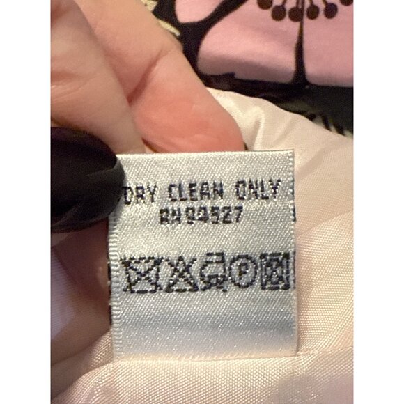 Isabel & Nina Floral Blazer Womens Size 2 Black Pink 3/4 Sleeve Button Front - Picture 5 of 5